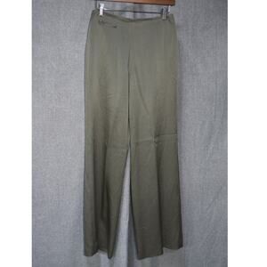 Richard Tyler Silk Wool Blend Wide Leg Trousers Pants Women's Size 4
